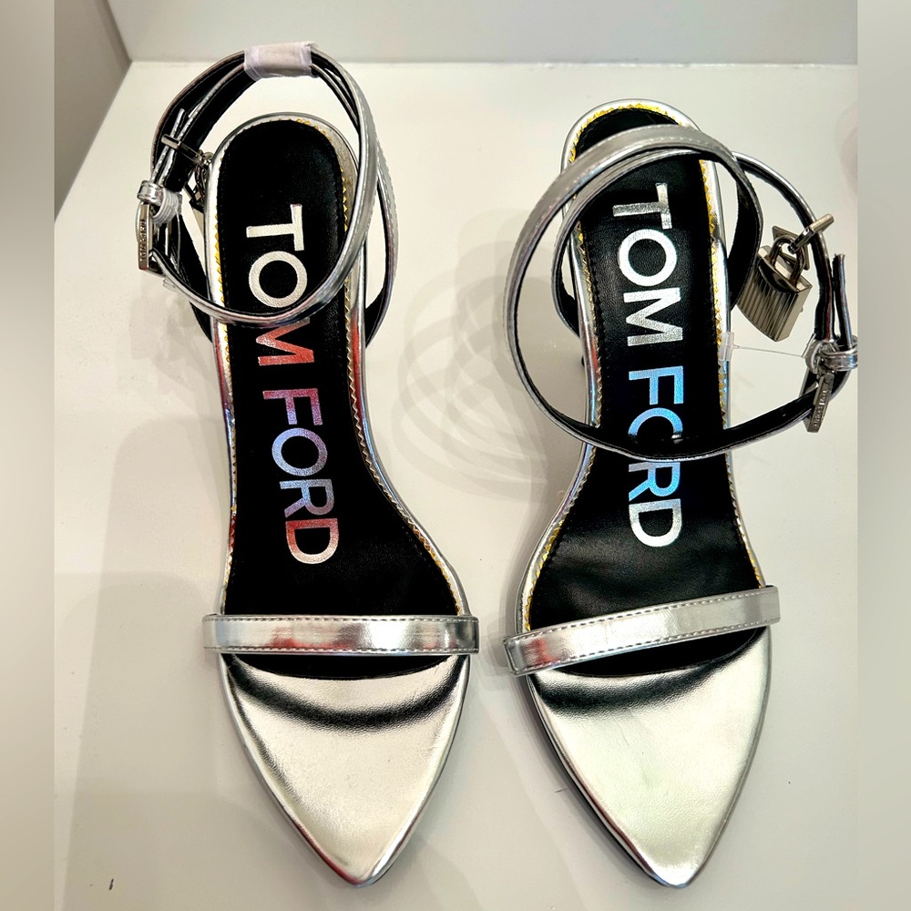 Tom Ford Padlock Stiletto Sandals